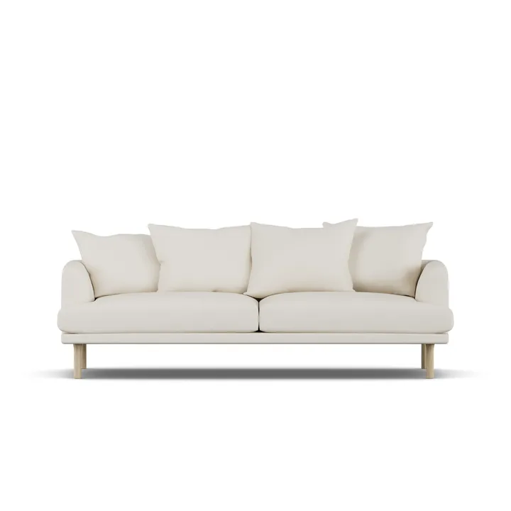 Sjövik sofa - Jump Off White 1954-white-oiled oak, 3-seater - 1898