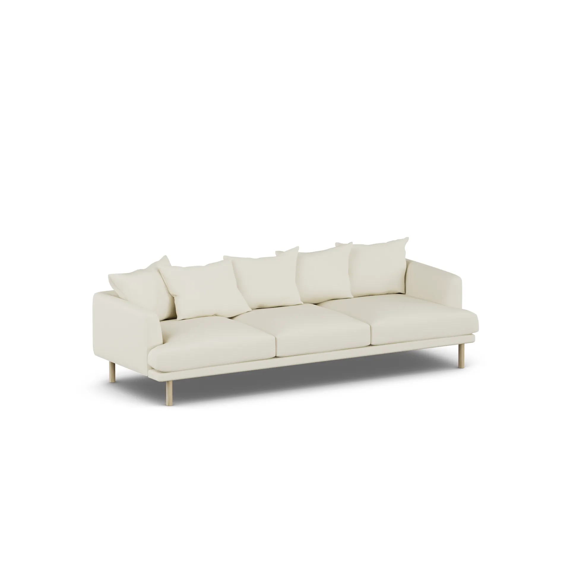 Sjövik sofa, Oslo Nature 1540-white-oiled oak, 3,5-seater 1898
