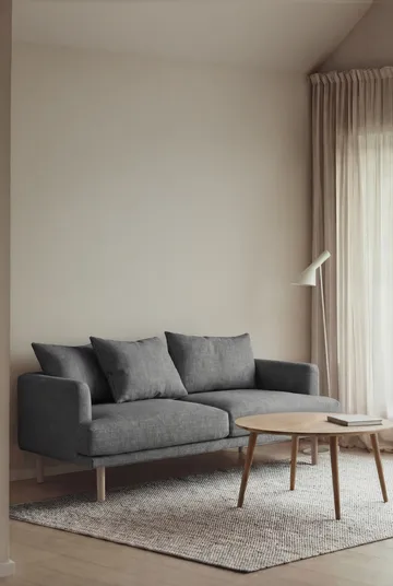 Sjövik sofa - Same Blue 6678-white-oiled oak, 2,5-seater - 1898