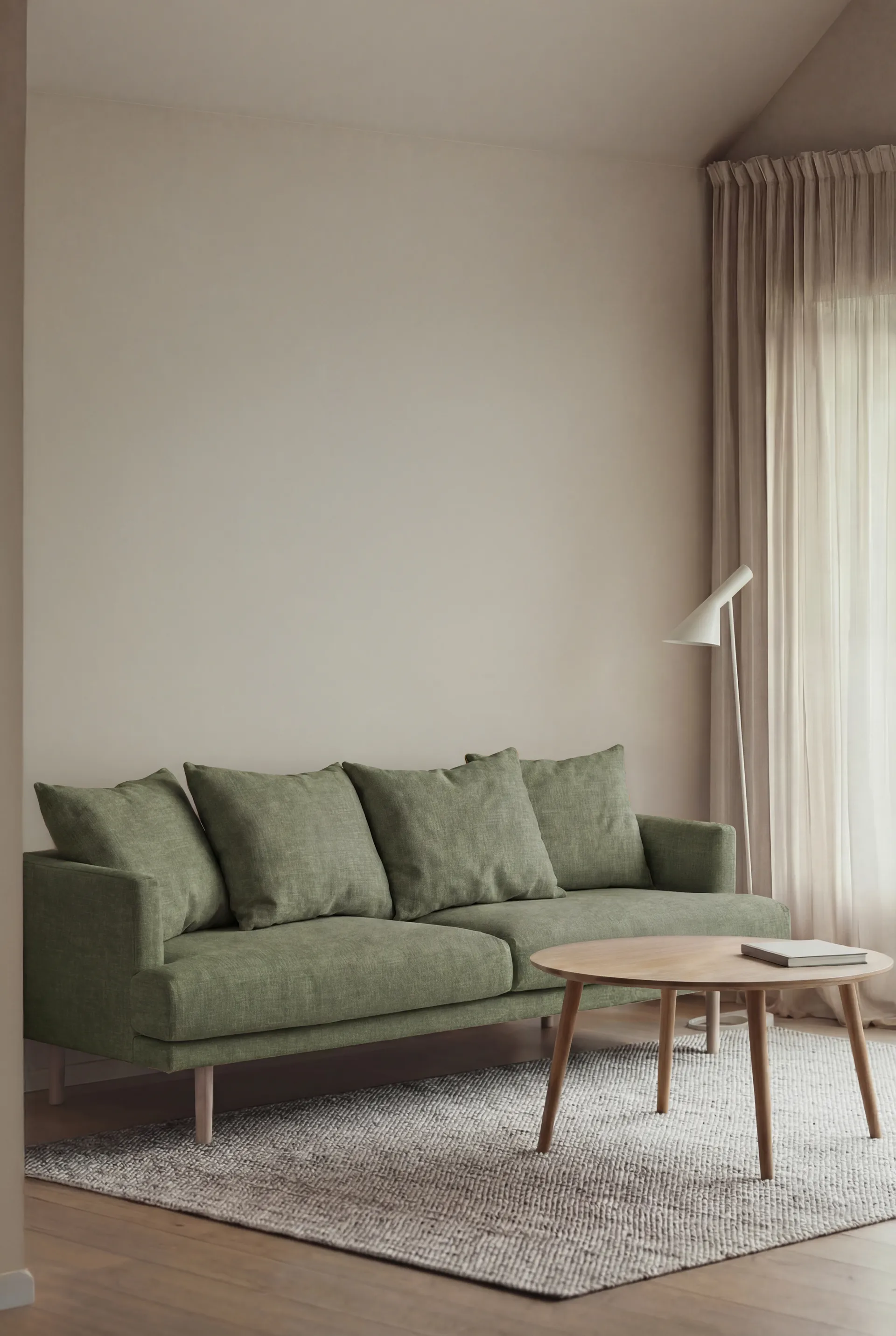 Sjövik sofa, Same Forest 6677 -white-oiled oak, 3-seater 1898