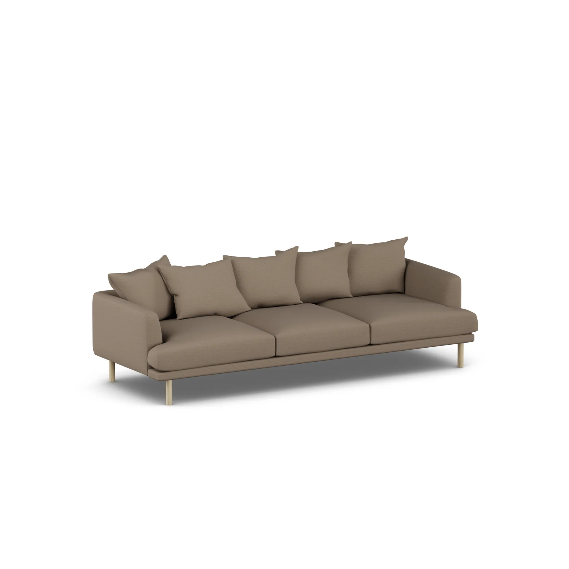 Sjövik sofa, Same Mole 6674-white-oiled oak, 3,5-seater 1898