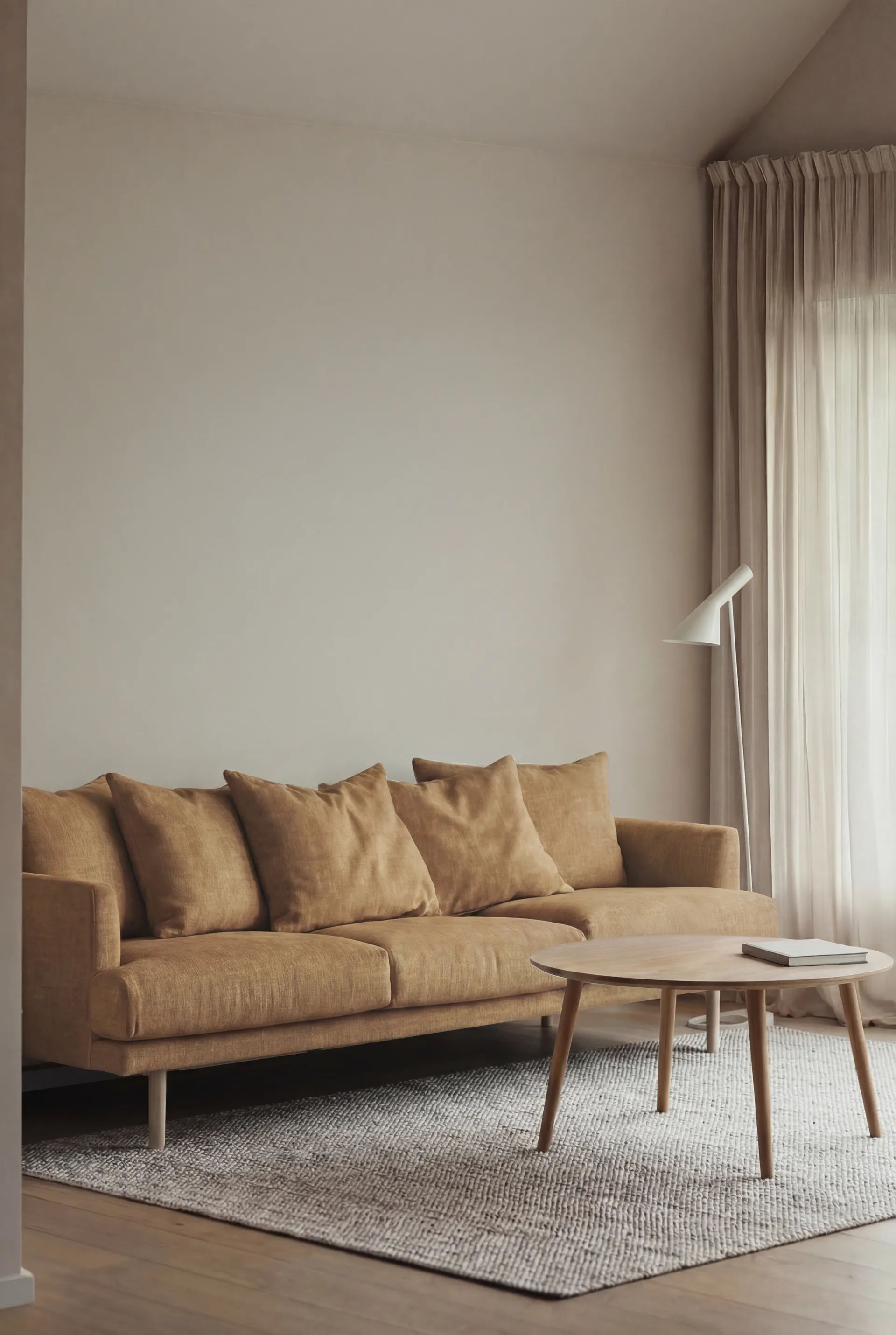 Sjövik sofa, Same Ochre 6676-white-oiled oak, 3,5-seater 1898