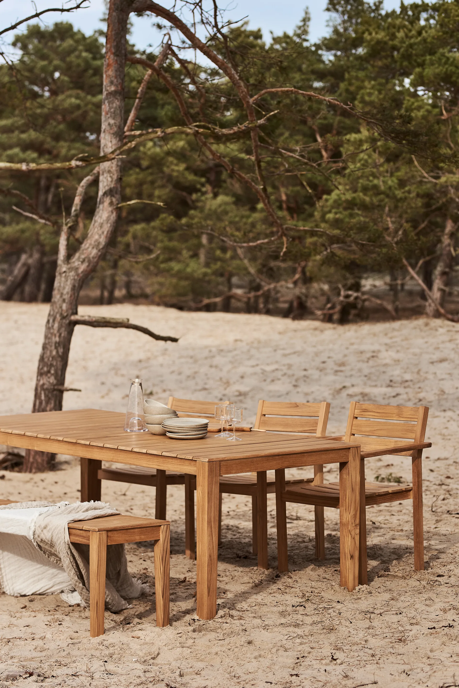 Sköndal bench 199x40x45 cm, Teak 1898