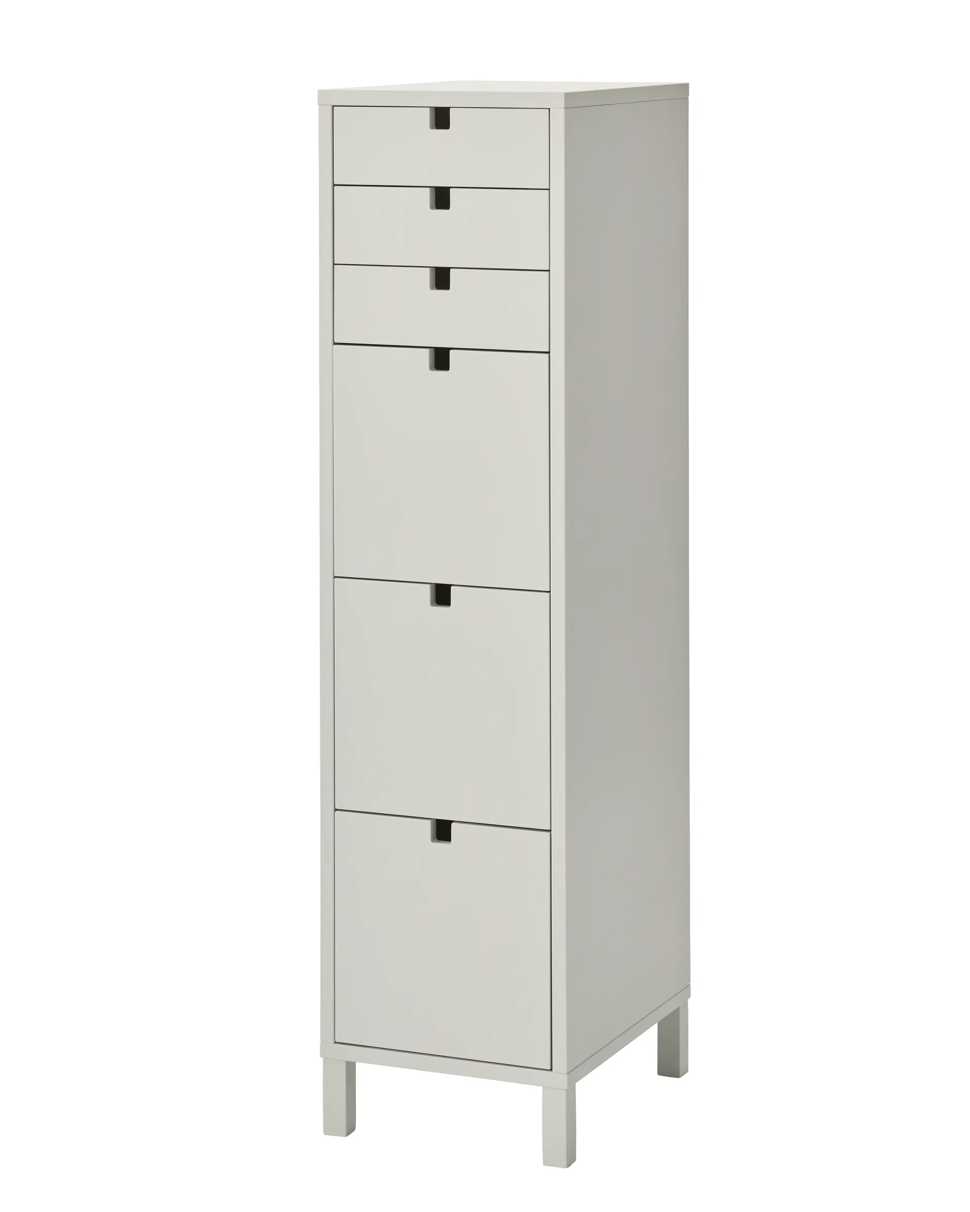 Square dresser narrow 6 drawers, Sand 1898