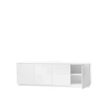 Beam side table - White lacquer, white base - A2