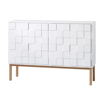 Collect cabinet 2010 low - White oiled oak - A2