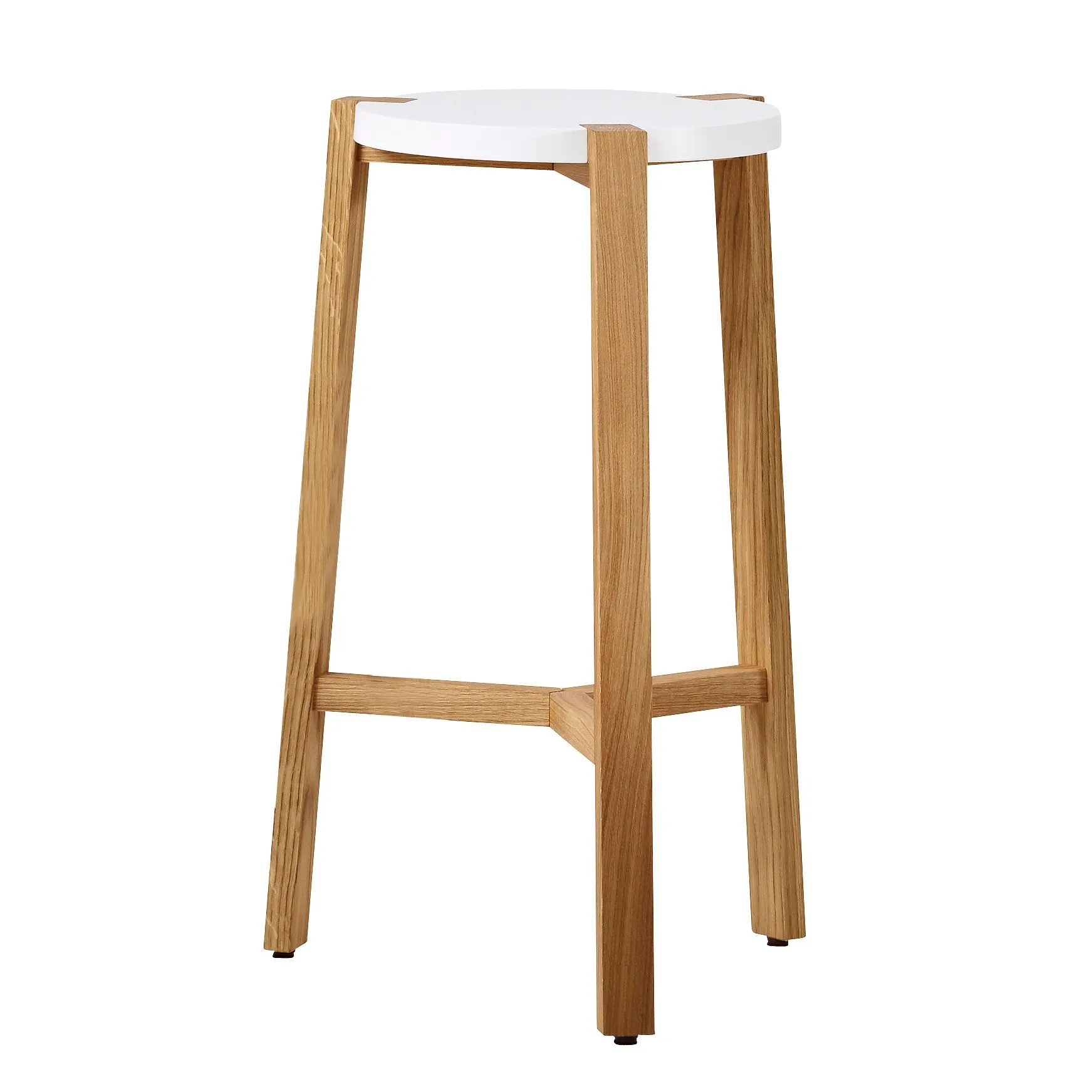 Happy bar stool low 66, White A2