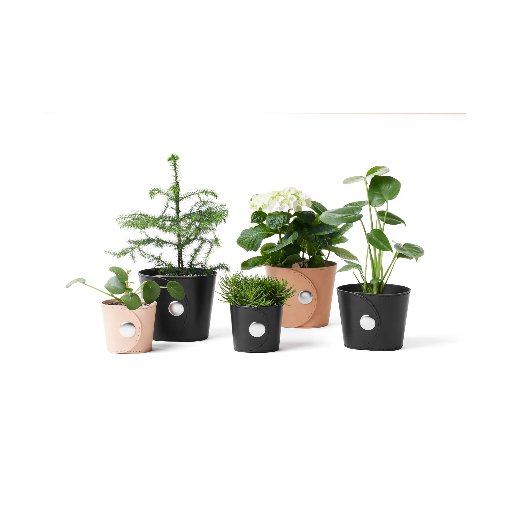 Hug flower pot, Light brown, h.15 cm Ø18 cm A2