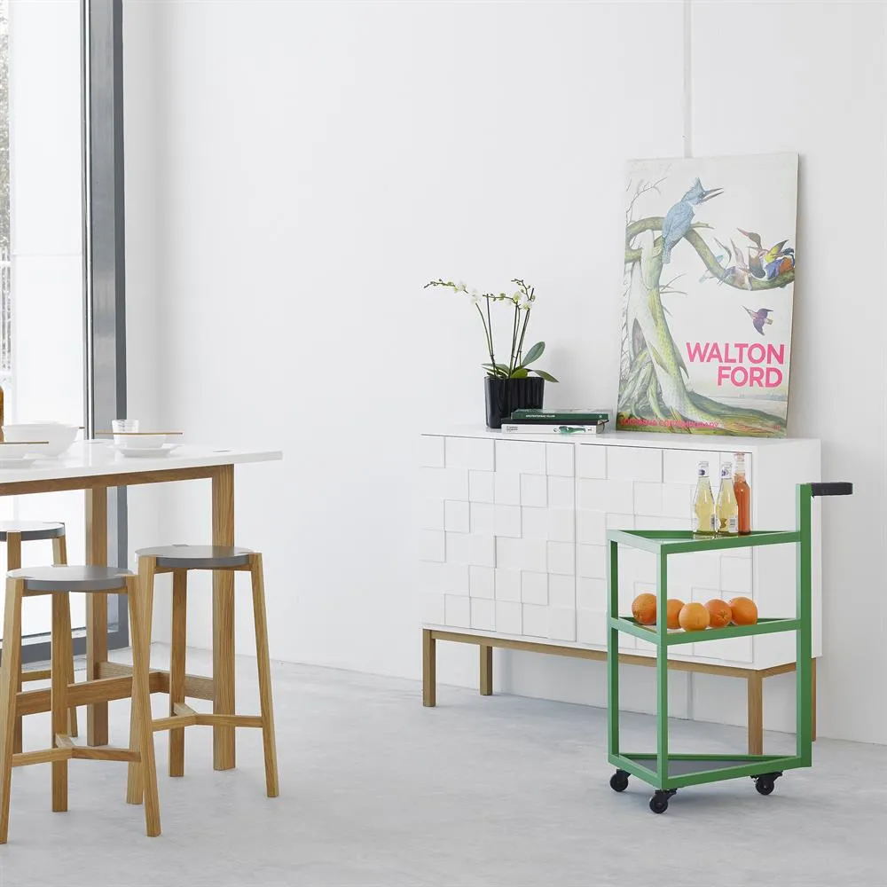 Move serving trolley, green A2