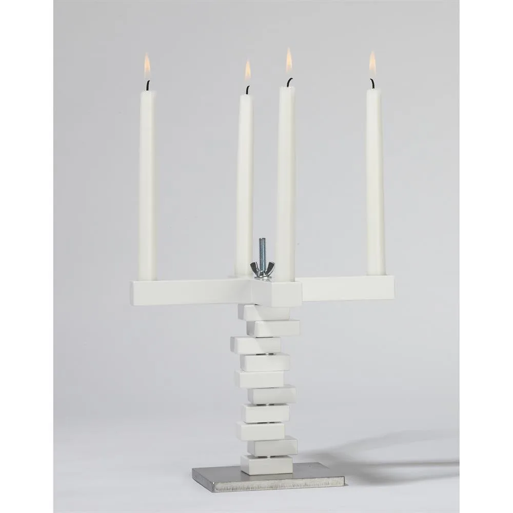 Spin candleholder, white A2