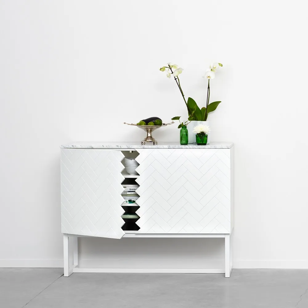 Story Side table, Midnight blue, blue stand A2