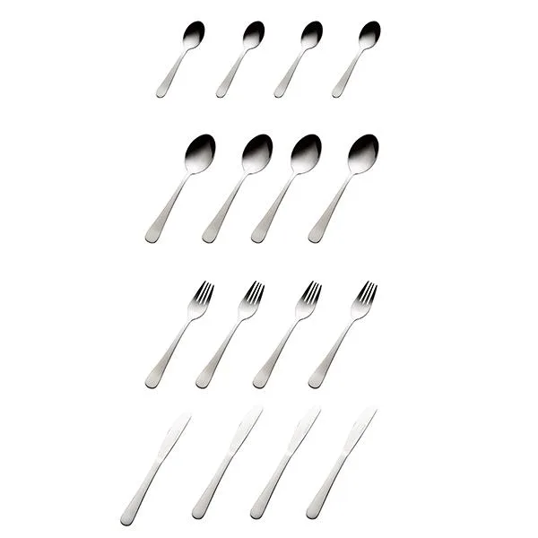 Atelier cutlery set, 16 pieces stainless steel Aida