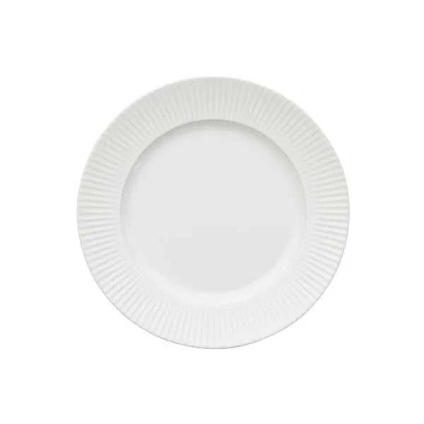 Groovy plate 21 cm, White Aida