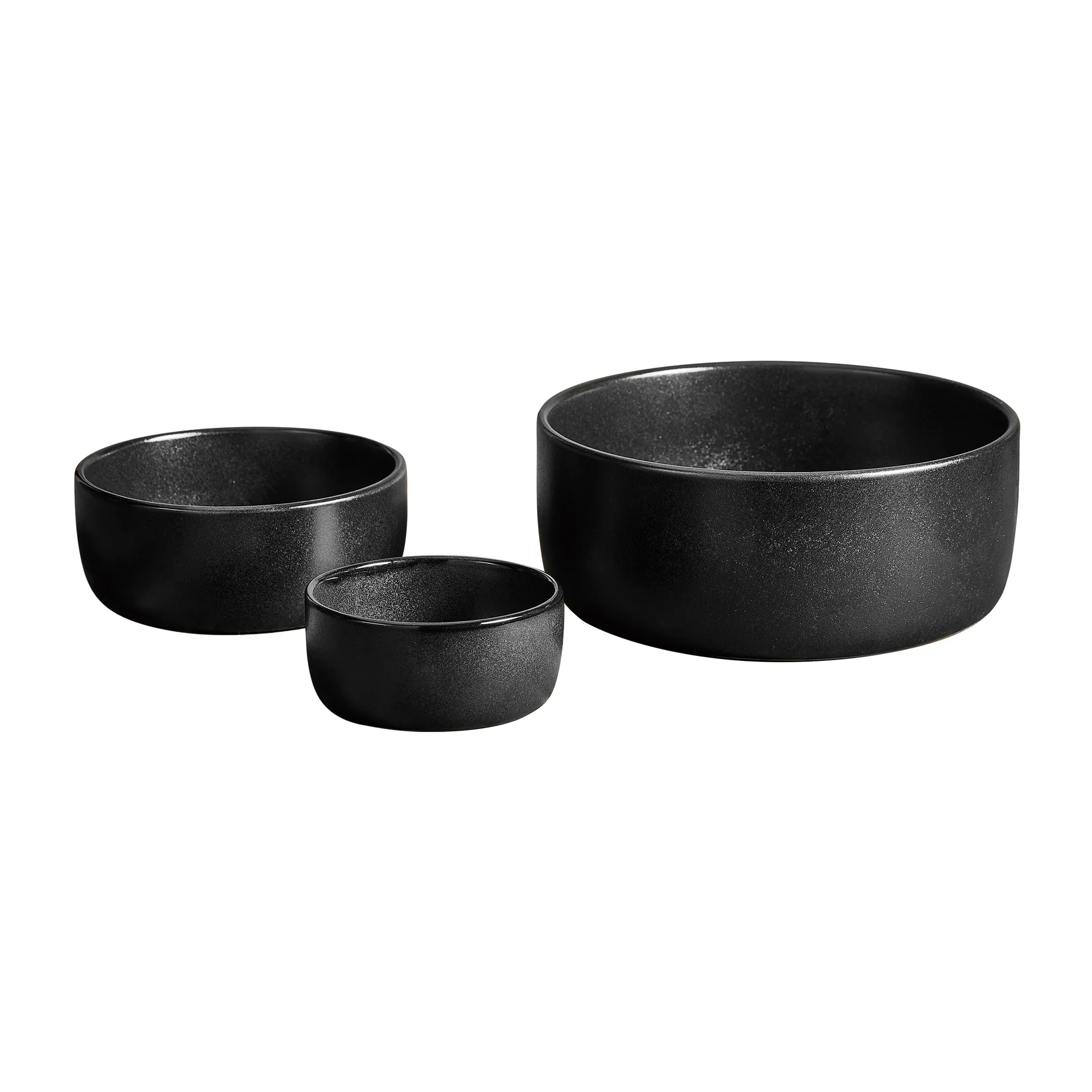 Raw bowl 3 pieces, Titanium Black Aida