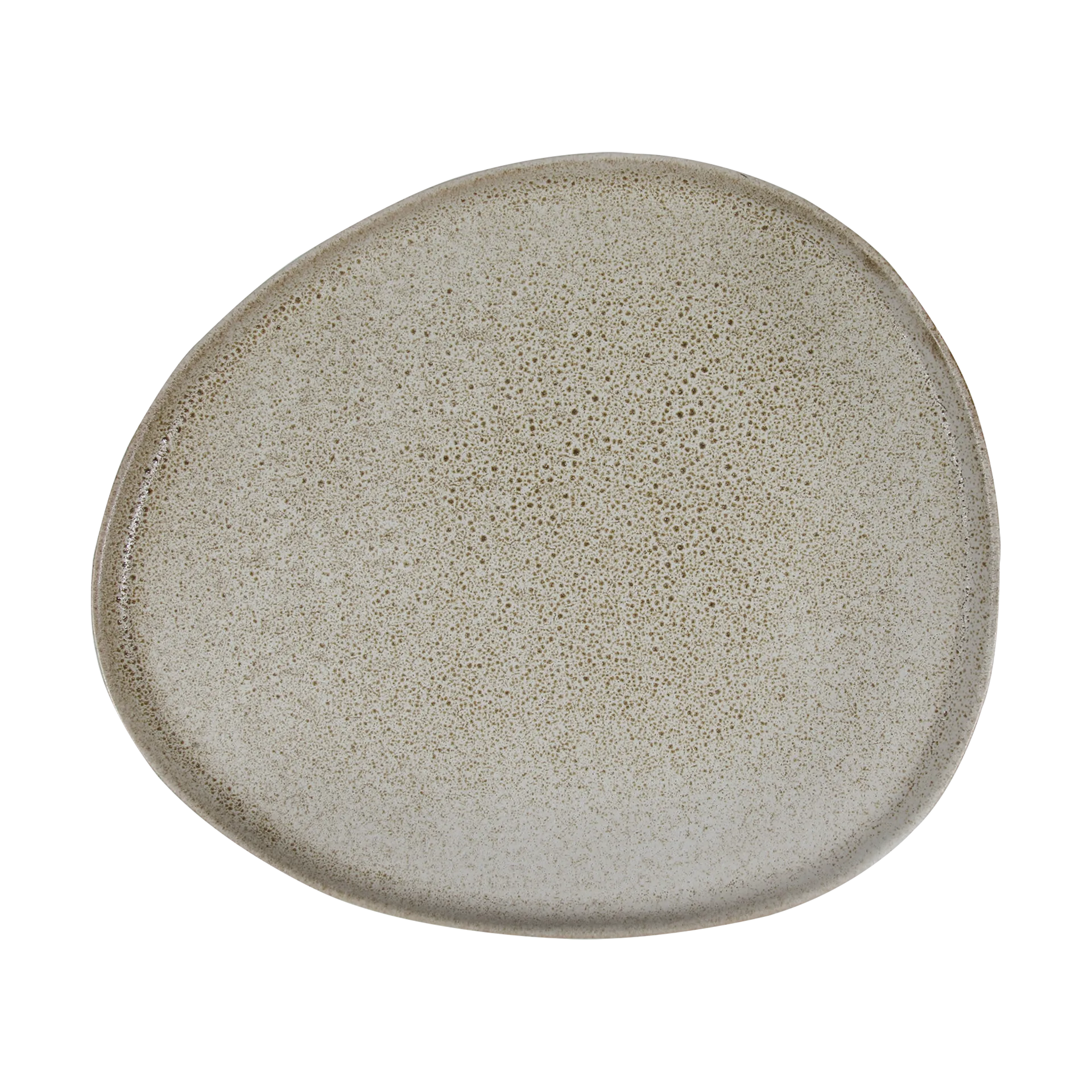 Raw Organic plate 29x25 cm, Sandy beige Aida