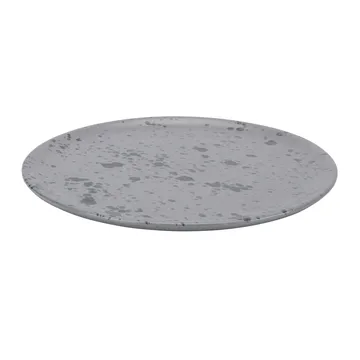 Raw plate Ø20 cm - grey with dots - Aida