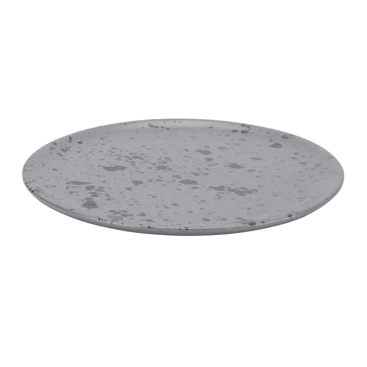 Raw plate Ø20 cm - grey with dots - Aida