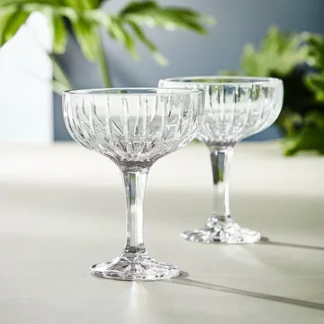 Relief champagne glasss 4-pack - Clear - Aida