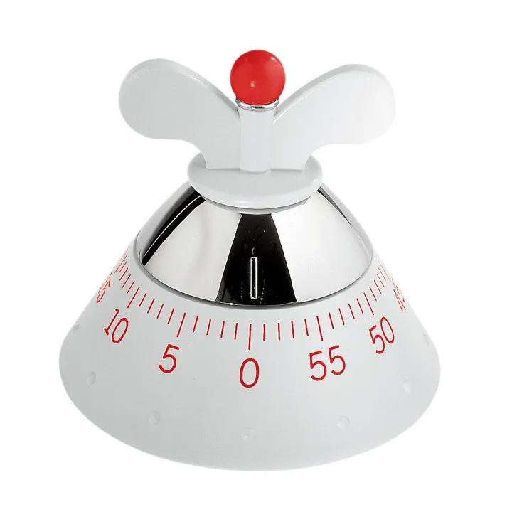 Alessi kitchen timer - white - Alessi