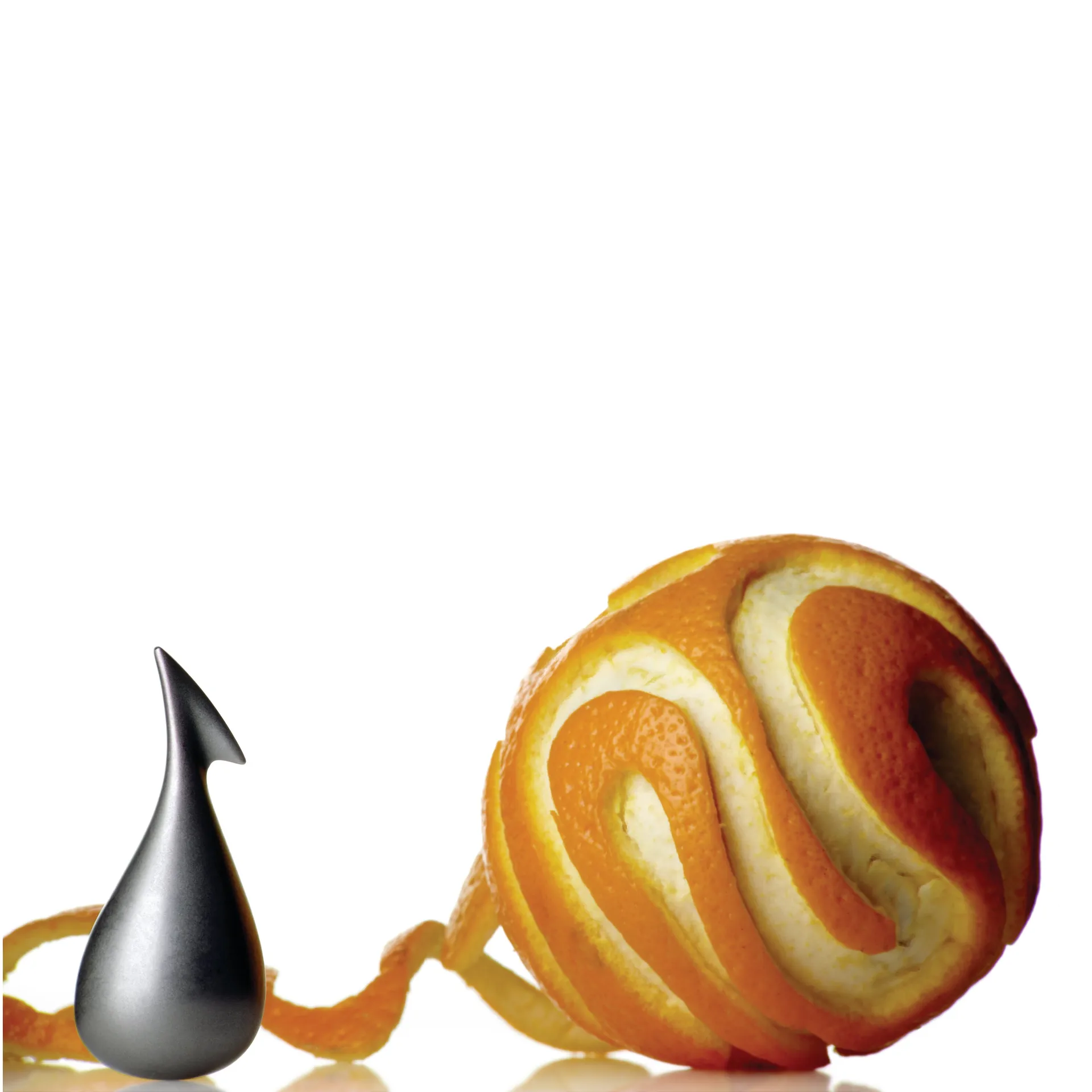 Apostrophe citrus peeler, matte stainless steel Alessi