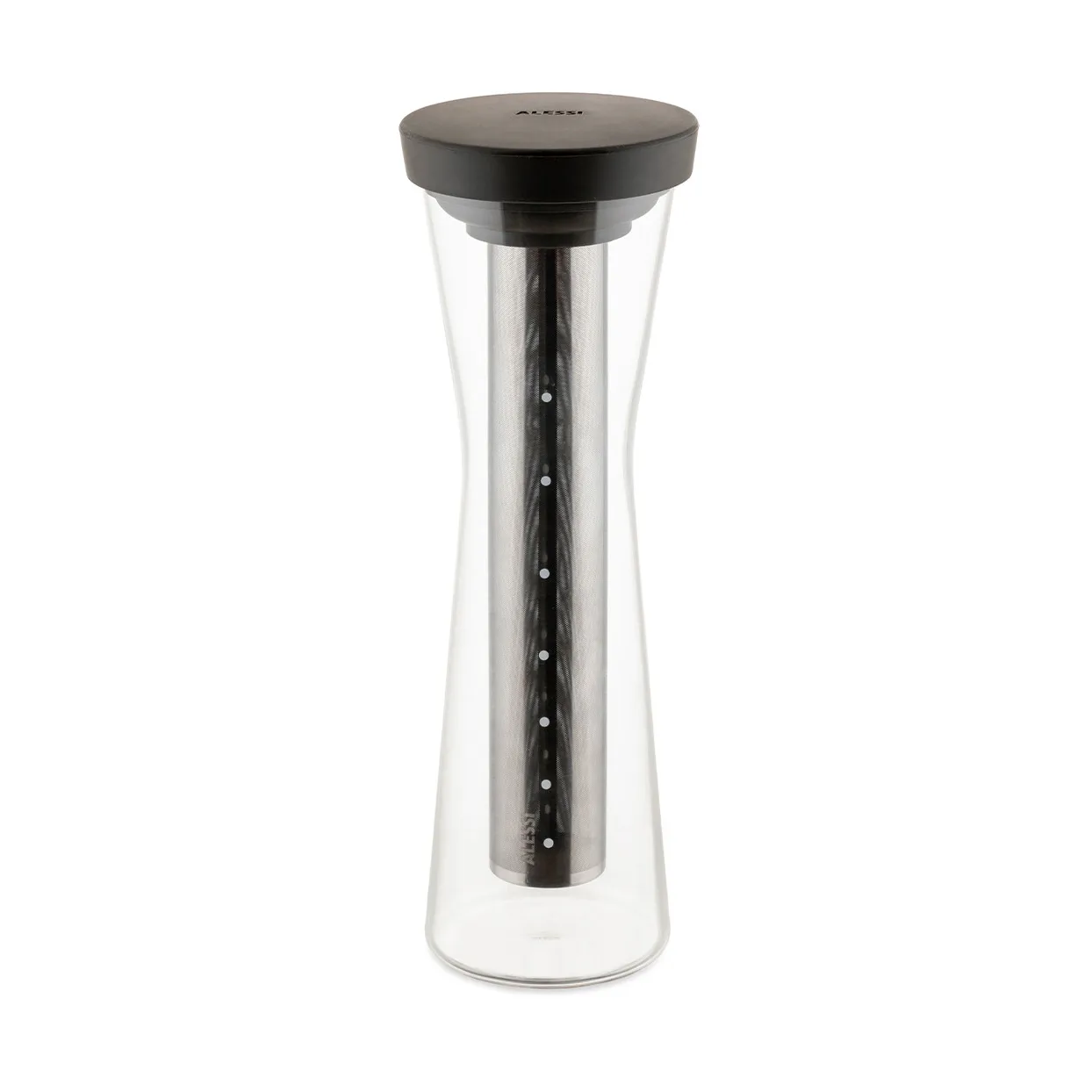 Mazagran carafe for cold brew coffee, Brown Alessi