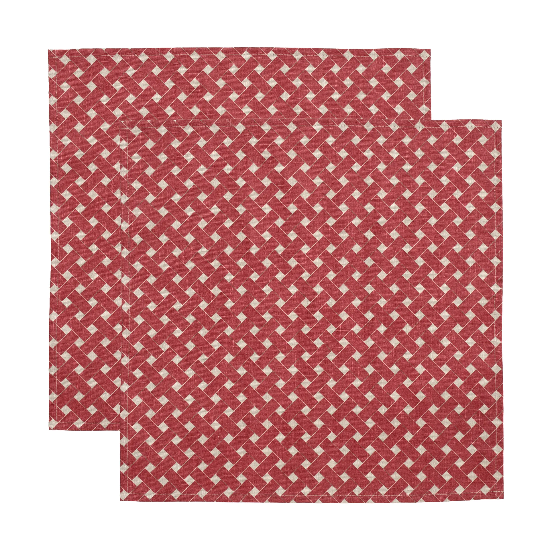 Basket napkin 45x45 cm 2-pack, Red Almedahls