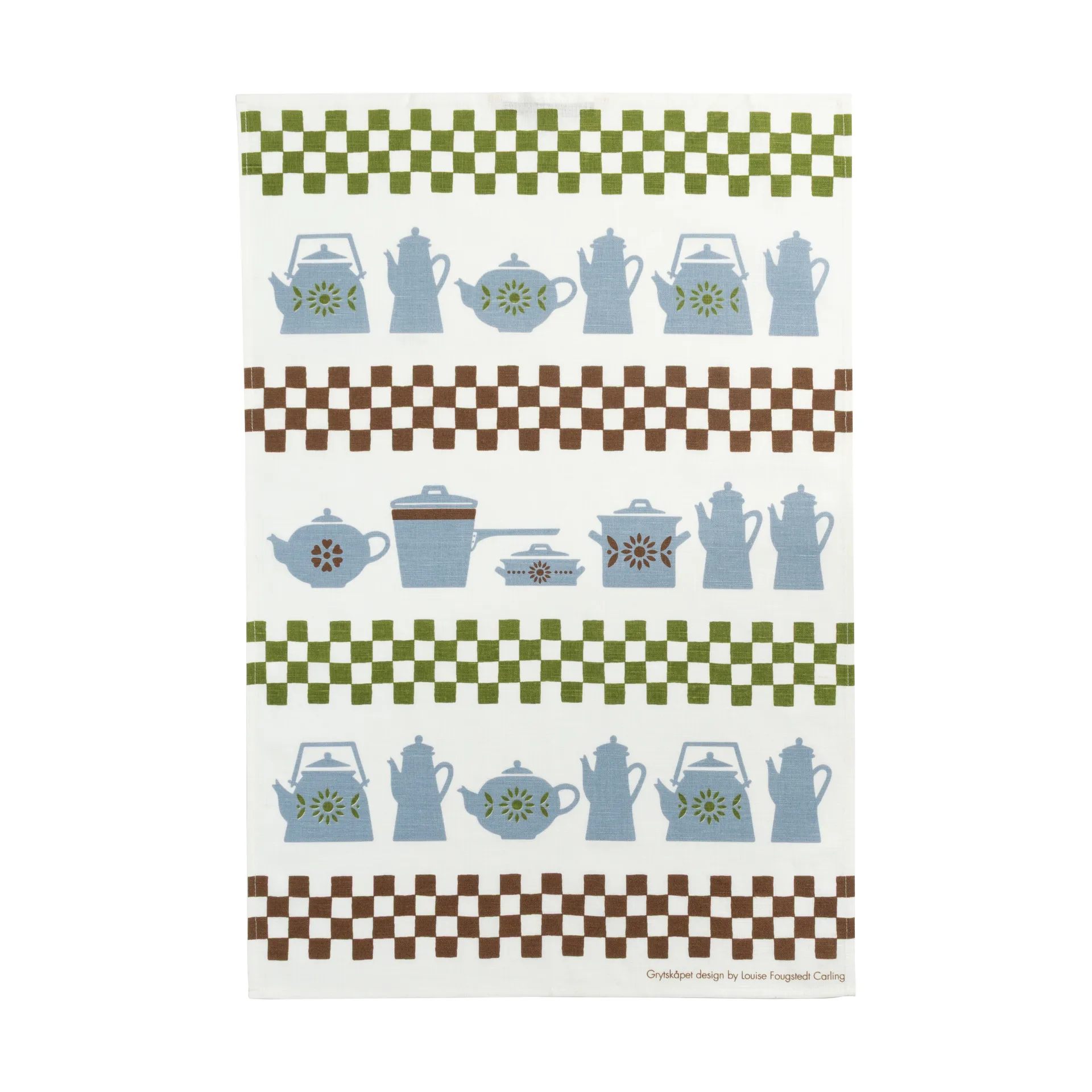 Grytskåpet kitchen towel 47x70 cm, Multi-blue-green Almedahls