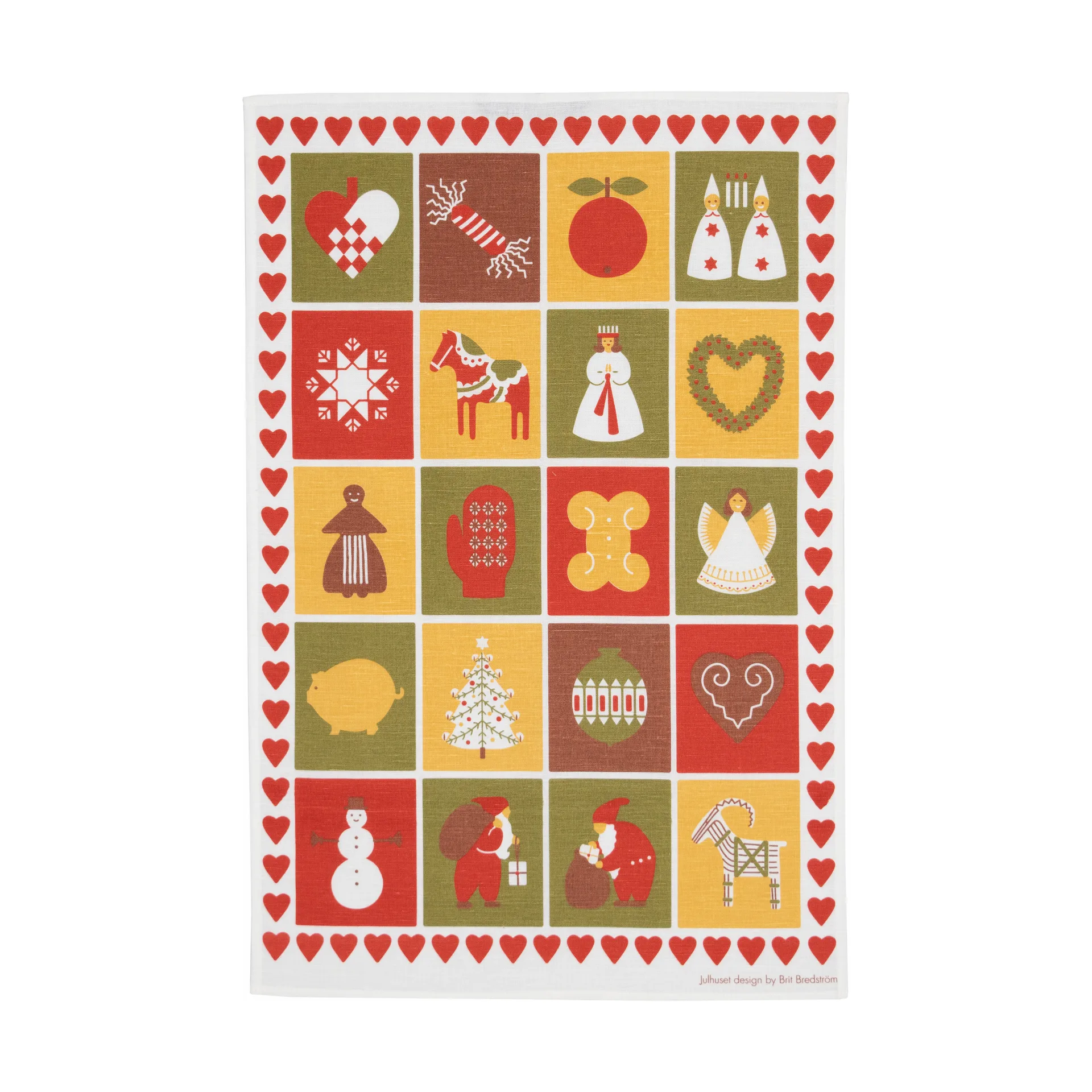Julhuset kitchen towel, 47x70 cm Almedahls