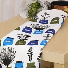 Persons Kryddskåp oilcloth - blue - Almedahls