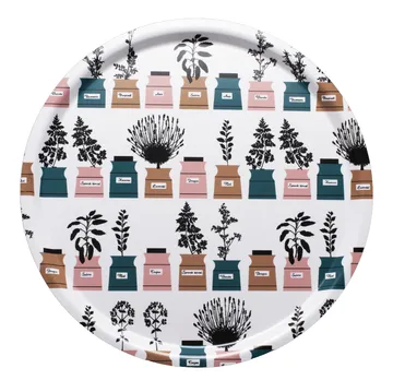 Persons spice tray Ø38 cm - Pink-grey - Almedahls