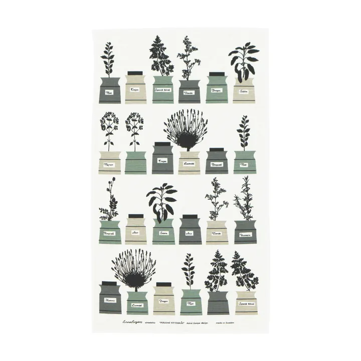 Perssons kryddcabinet kitchen towel - grey - Almedahls