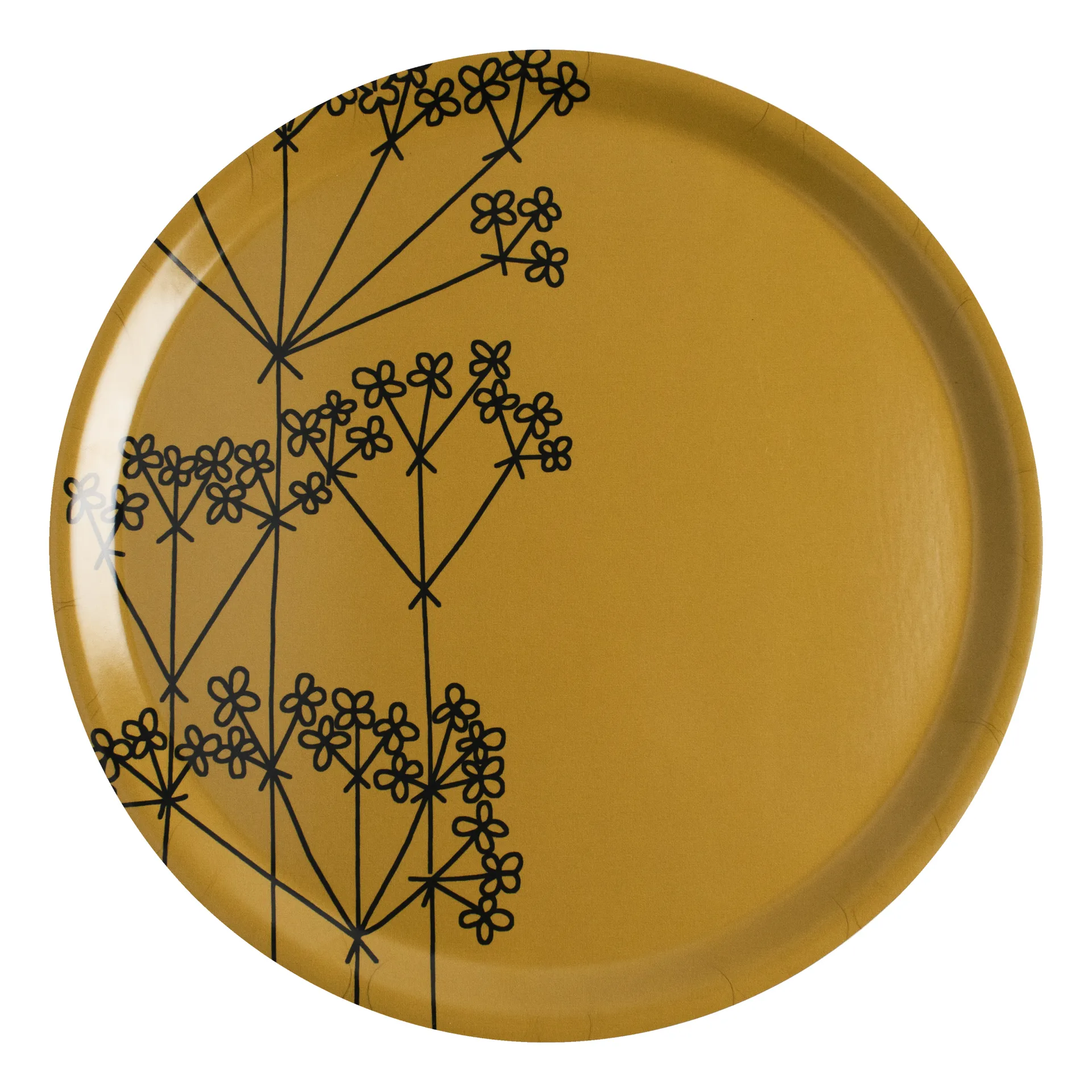 Picknick Elements tray dill Ø38, ocher Almedahls