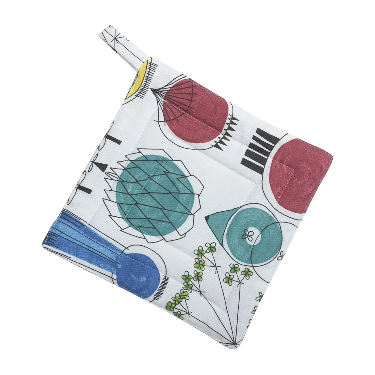 Picknick oven mitt 23x23 cm, Multi Almedahls