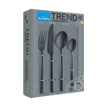 Manille Vintage cutlery set 16 pieces - Black - Amefa