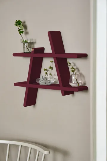 A-Shelf wall shelf Special Edition - Wine red L 78x12x67 cm - Andersen Furniture