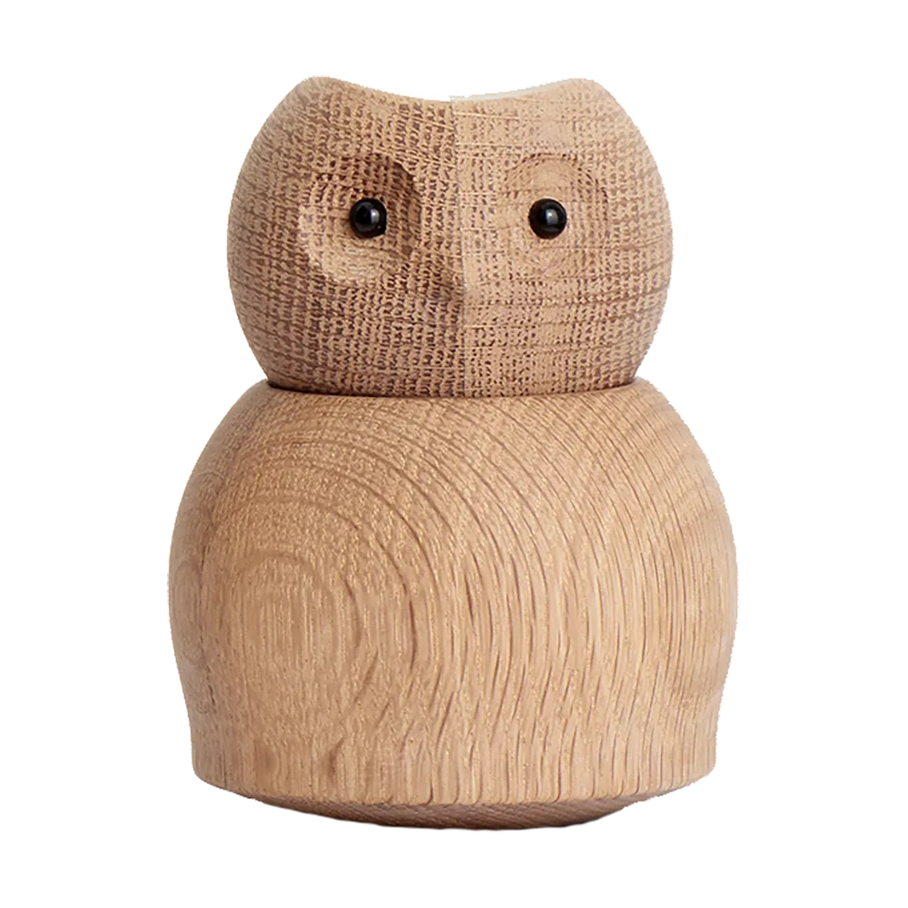 Andersen Owl wooden figure Medium, Oak Andersen Furniture