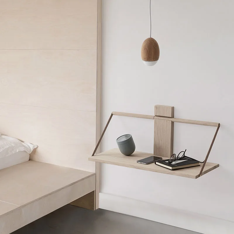 Wood Wall wall shelf Large 60x25x32 cm, Oak Andersen Furniture