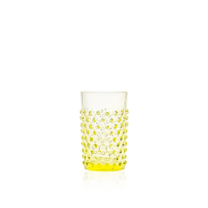 Hobnail glass 20 cl - Lemon - Anna Von Lipa