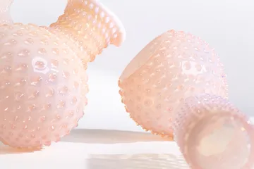 Hobnail glass 20 cl - Soft Pink - Anna Von Lipa