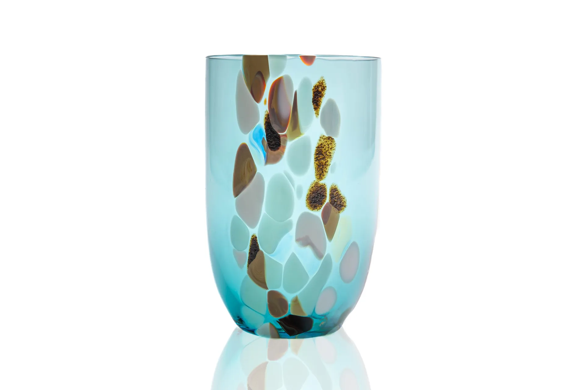Marble drinking glass 30 cl, Amalfi blue Anna Von Lipa