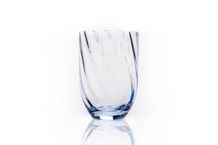 Swirl drinking glass 25 cl - Light blue - Anna Von Lipa