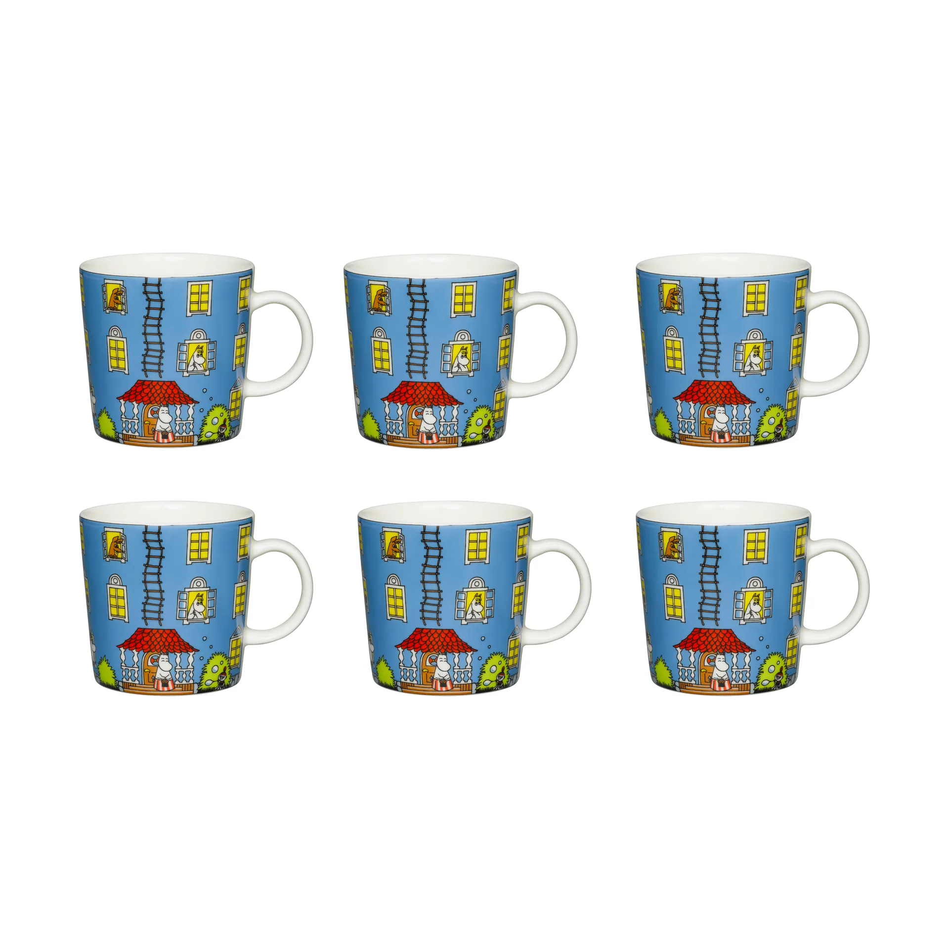 Anniversary mug Moomin 70 years_6-pack,  Arabia