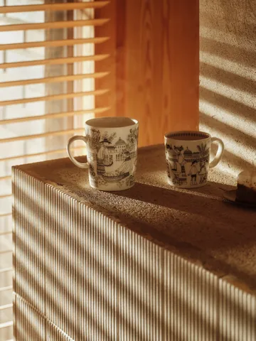 Emilia mug 50 cl - Black-white - Arabia