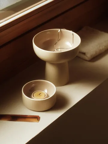 Kirnu candle holder Ø11x5 cm - Beige - Arabia