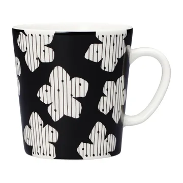 Mainio Sarastus Talvikki mug 30 cl - Black-white - Arabia