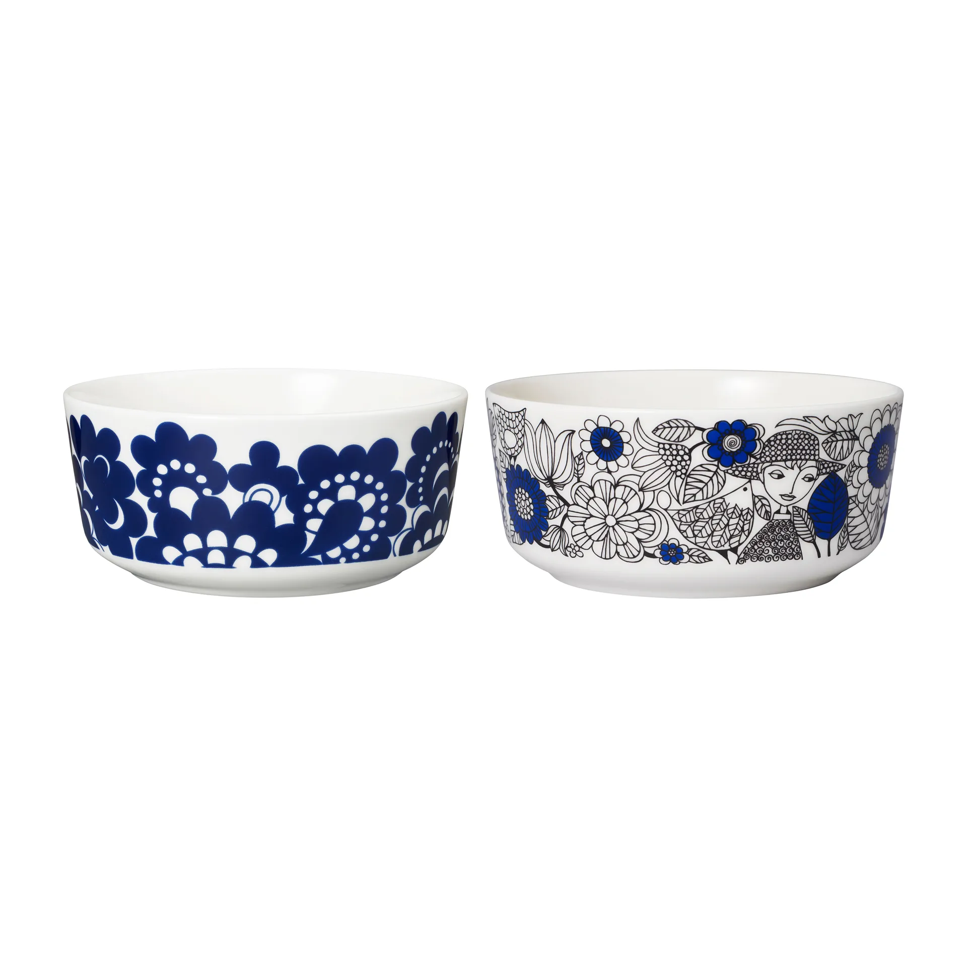 Pastoraali & Esteri Arabia mix set bowl 2 pieces, Blue Arabia