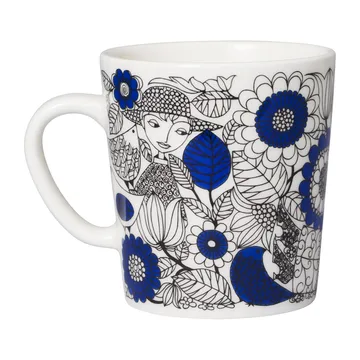 Pastoraali mug 30 cl and plate Ø19 cm - Blue - Arabia