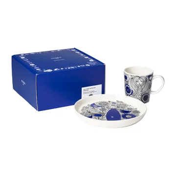 Pastoraali mug 30 cl and plate Ø19 cm - Blue - Arabia
