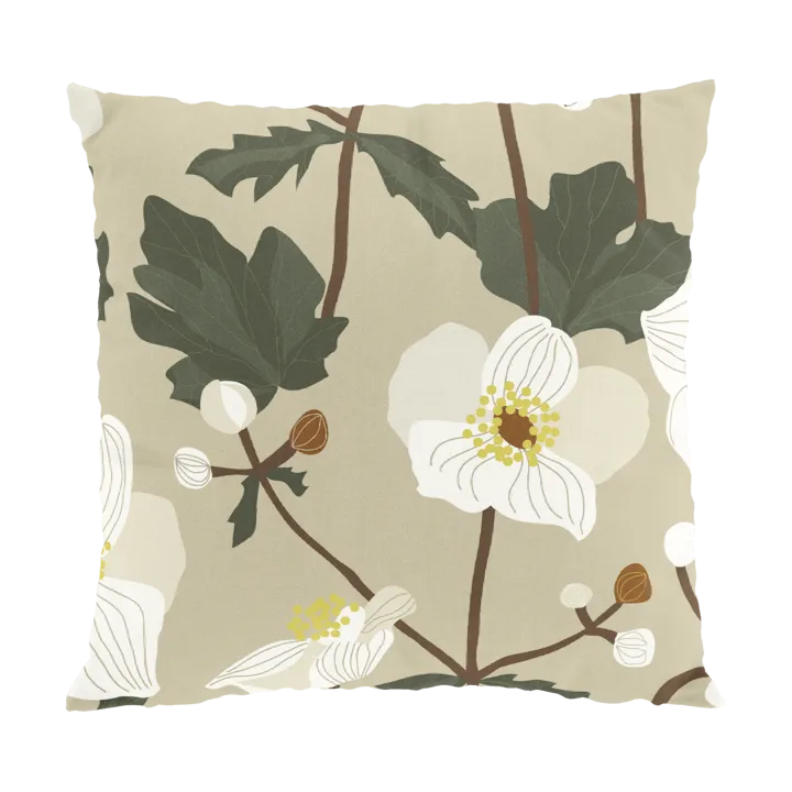 Anemon cushion cover 47x47 cm - Beige - Arvidssons Textil