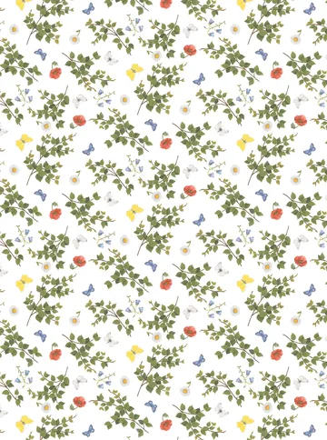 birchäng fabric - Green-multi - Arvidssons Textil